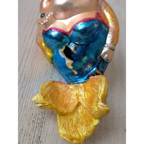Vintage December diamonds Goldie fish blown glass ornament Xmas decor - Picture 3 of 9